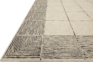 Chris Loves Julia x Loloi Francis FRA-02 Cream/Black Area Rug Corner Image