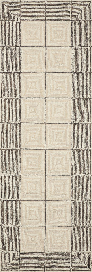 Chris Loves Julia x Loloi Francis FRA-02 Cream/Black Area Rug Runner Image