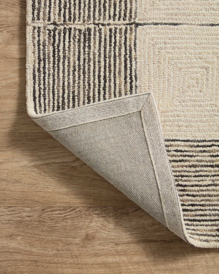 Chris Loves Julia x Loloi Francis FRA-02 Cream/Black Area Rug Backing Image