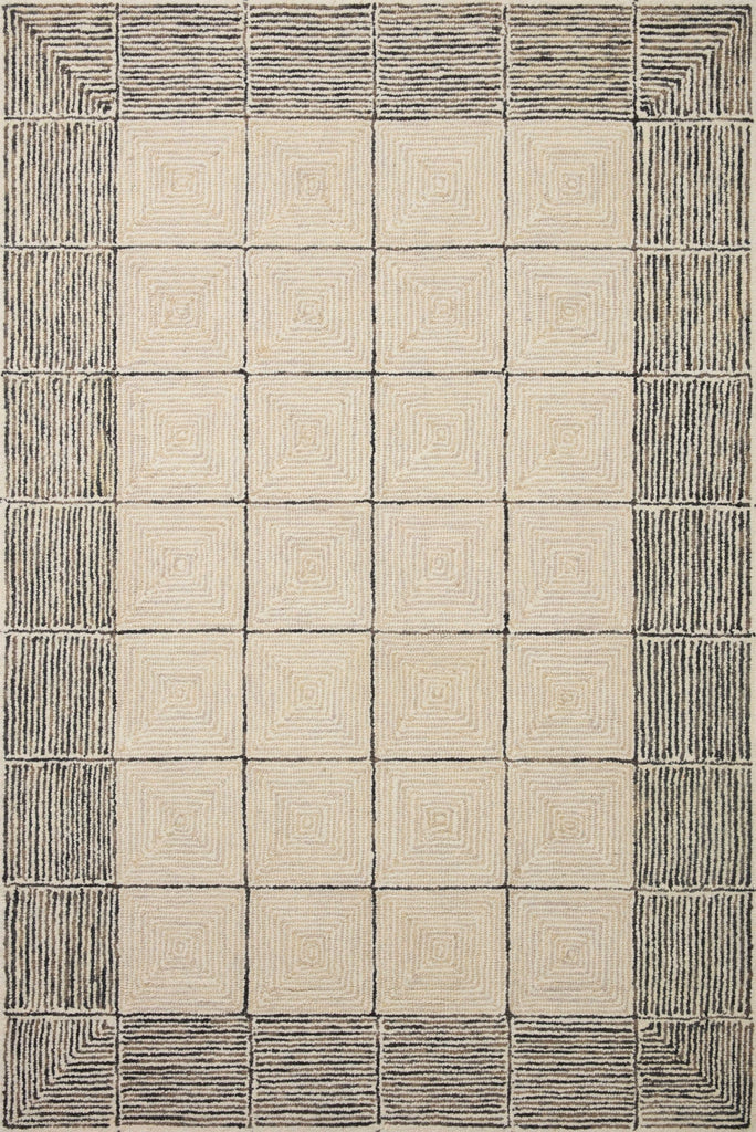 Chris Loves Julia x Loloi Francis FRA-02 Cream/Black Area Rug main image