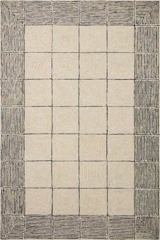 Chris Loves Julia x Loloi Francis FRA-02 Cream/Black Area Rug main image