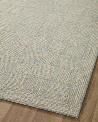 Chris Loves Julia x Loloi Francis FRA-03 Silver/Sky Area Rug Angle Image