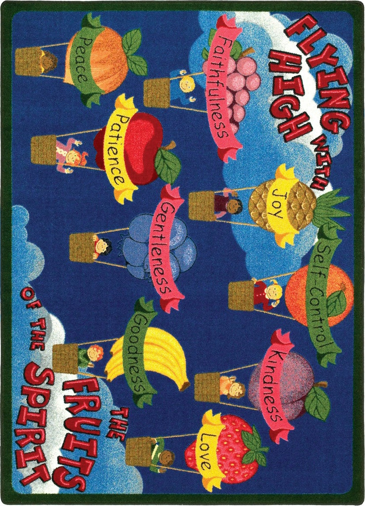 Joy Carpets Kid Essentials Fruits of the Spirit Multi Area Rug