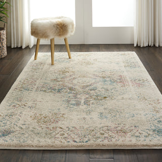 Nourison Fusion FSS11 Cream Area Rug Corner Image