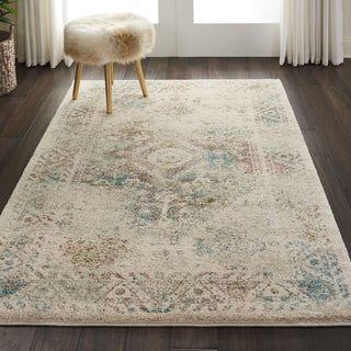Nourison Fusion FSS11 Cream Area Rug Corner Image