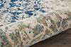Nourison Fusion FSS12 Cream Blue Area Rug Corner Image