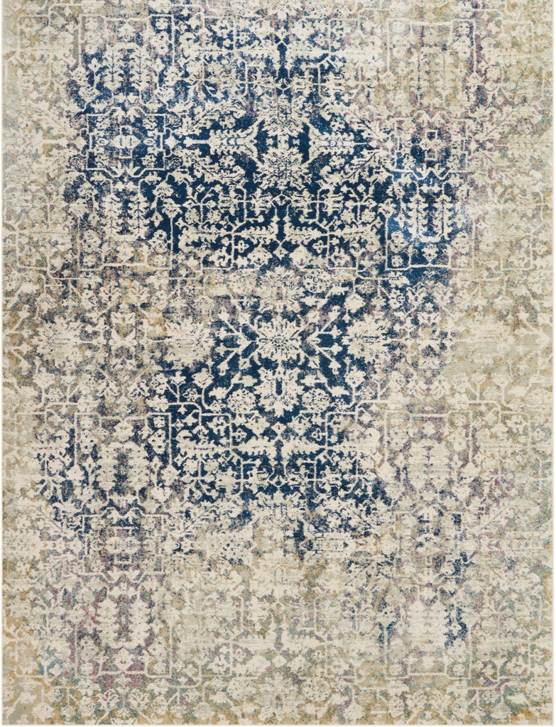 Nourison Fusion FSS12 Cream Blue Area Rug main image