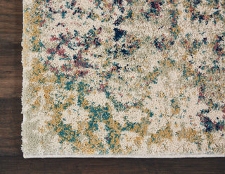 Nourison Fusion FSS12 Cream Blue Area Rug Detail Image