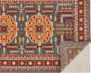 Feizy Foster 3754F Orange/Gray Area Rug