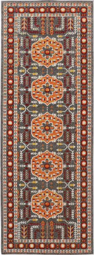 Feizy Foster 3754F Orange/Gray Area Rug