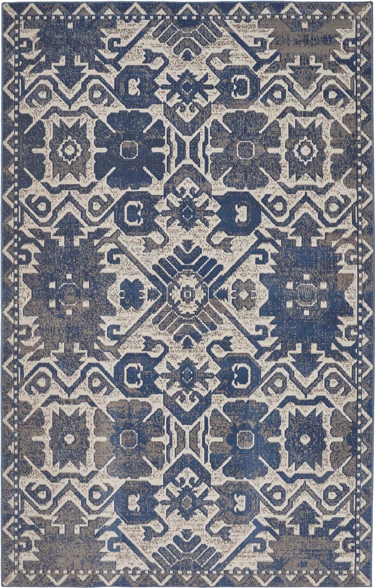 Feizy Foster 3758F Blue/Beige Area Rug