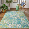 Feizy Foster 3758F Green/Beige Area Rug Lifestyle Image Feature