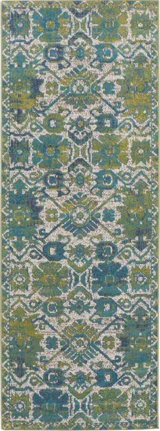 Feizy Foster 3758F Green/Beige Area Rug