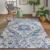 Feizy Foster 3760F Blue/Beige Area Rug Lifestyle Image Feature