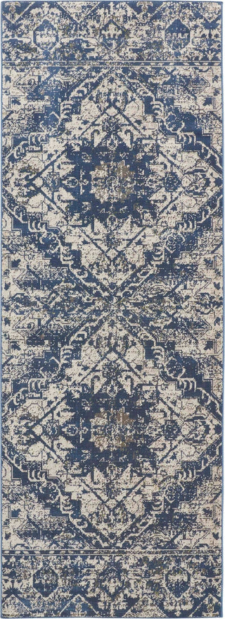 Feizy Foster 3760F Blue/Beige Area Rug