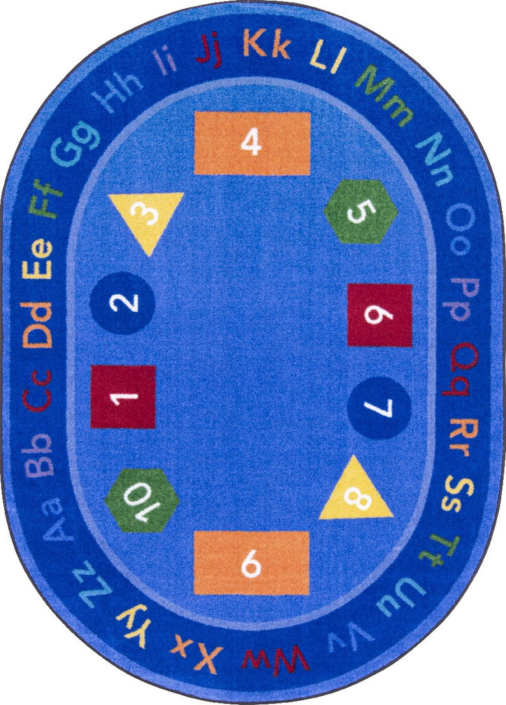 Joy Carpets Kid Essentials Fun-damentals Multi Area Rug