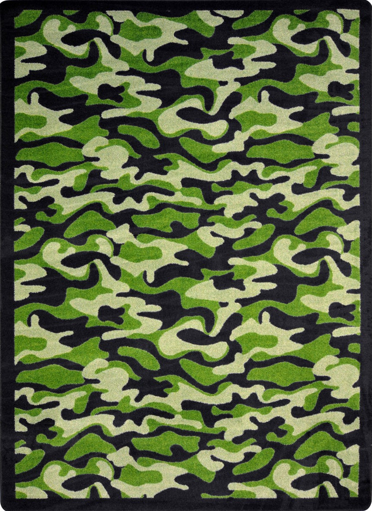 Joy Carpets Kaleidoscope Funky Camo Green Area Rug