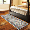 LR Home Fusion 81348 White/Blue Area Rug Lifestyle Image