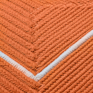 Colonial Mills Doodle Edge FY22 Orange Area Rug Closeup Image