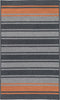 Colonial Mills Frazada Stripe FZ29 Charcoal /Orange Area Rug Main Image