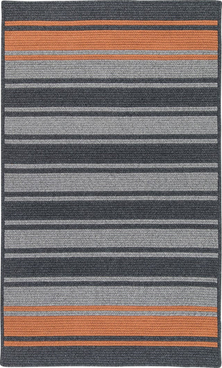 Colonial Mills Frazada Stripe FZ29 Charcoal /Orange Area Rug Main Image