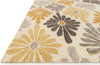 Loloi Gabriella GB-06 Ivory / Gold Area Rug Corner Shot