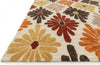 Loloi Gabriella GB-06 Ivory / Spice Area Rug Corner Shot
