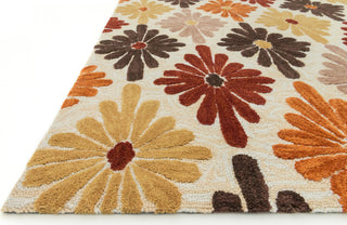 Loloi Gabriella GB-06 Ivory / Spice Area Rug Corner Shot