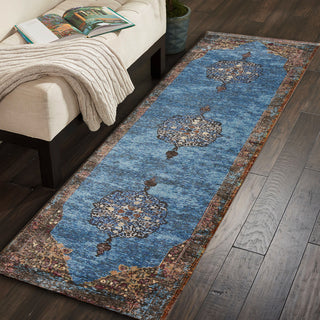 LR Home Gala 81272 Turquoise Multi Area Rug Lifestyle Image
