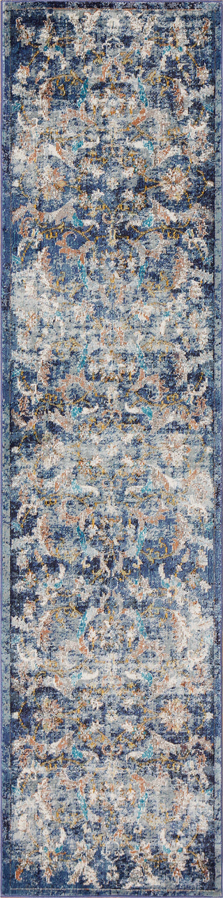 LR Resources Gala 81273 Navy Multi Area Rug 2' 3'' X 8' 9'' Main Image