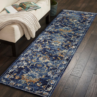 LR Resources Gala 81275 Indigo Multi Area Rug Lifestyle Image