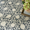 Nourison Grace GCE01 Blue Area Rug Texture Image