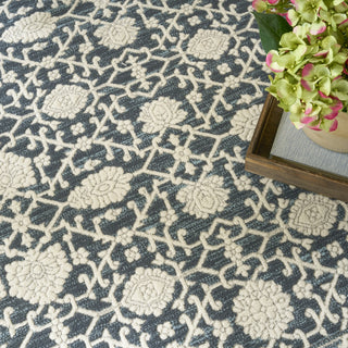 Nourison Grace GCE01 Blue Area Rug Texture Image