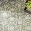 Nourison Grace GCE01 Sage Area Rug Corner Image