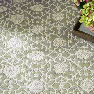 Nourison Grace GCE01 Sage Area Rug Corner Image
