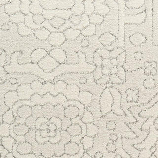 Nourison Grace GCE02 Ivory Light Grey Area Rug Corner Image