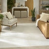 Nourison Grace GCE02 Ivory Light Grey Area Rug Corner Image