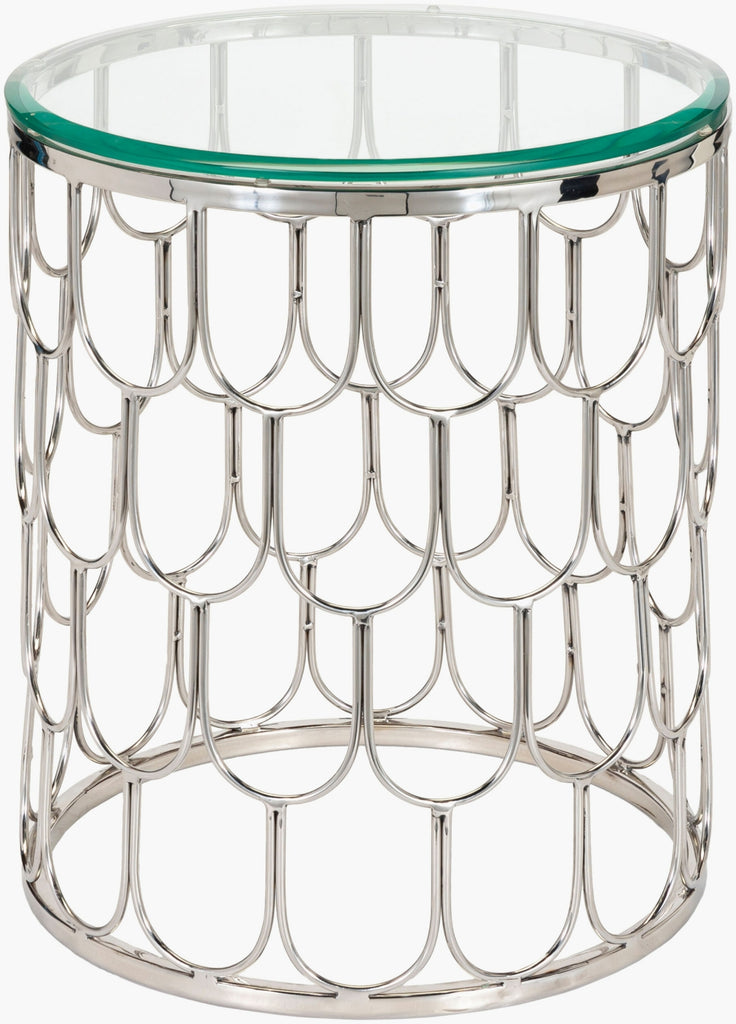 Surya Cage GEA-001 Clear / Metallic-Silver Furniture main image