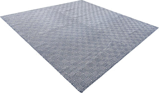 Unique Loom Geo Trellis Flatweave RET-GEOT1 Navy Blue Area Rug