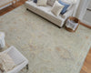 Feizy Grafton 69FNF Gray/Green/Blue Area Rug Lifestyle Image Feature
