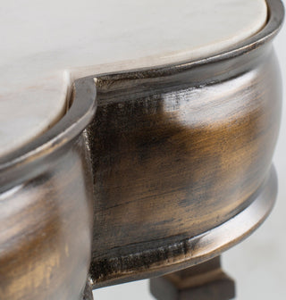 Surya Gregory GGR-001 White / Metallic-Brass Furniture Main Image