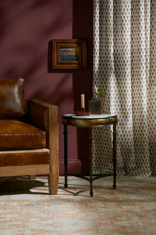 Surya Gregory GGR-001 White / Metallic-Brass Furniture Style Shot
