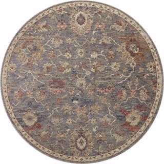 Loloi Giada GIA-03 Silver / Multi Area Rug Round Image