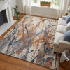 Feizy Gilmore 39MPF Blue/Orange/Gray Area Rug Lifestyle Image Feature