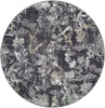 Livabliss Gakko GKK-2300 Black Area Rug Round