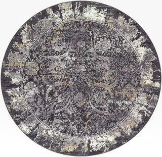 Livabliss Gakko GKK-2303 Black Area Rug Round