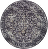 Livabliss Gakko GKK-2313 Black Area Rug Round