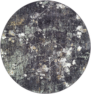 Livabliss Gakko GKK-2315 Black Area Rug Round