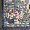 Nourison Ankara Global ANR15 Ivory Navy Area Rug Detail Image