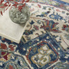 Nourison Ankara Global ANR15 Ivory Navy Area Rug Corner Image